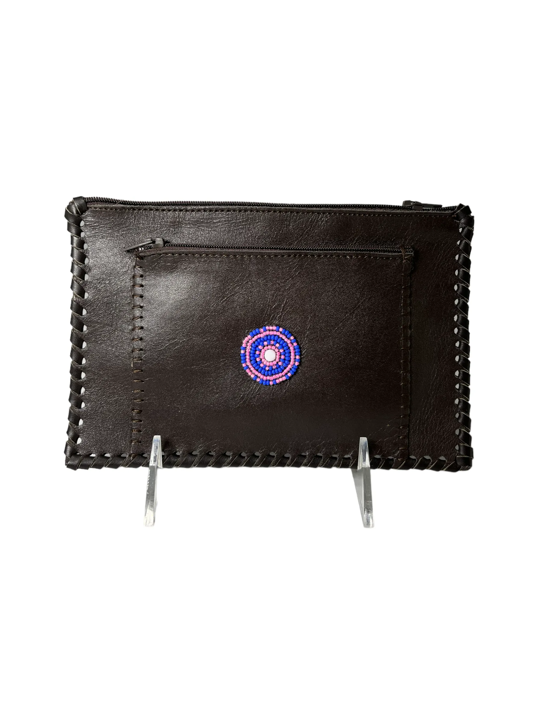 Assorted Maasai Beaded Leather Wallet