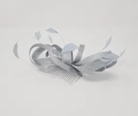 Bluebell Looped Feather Comb Fascinator