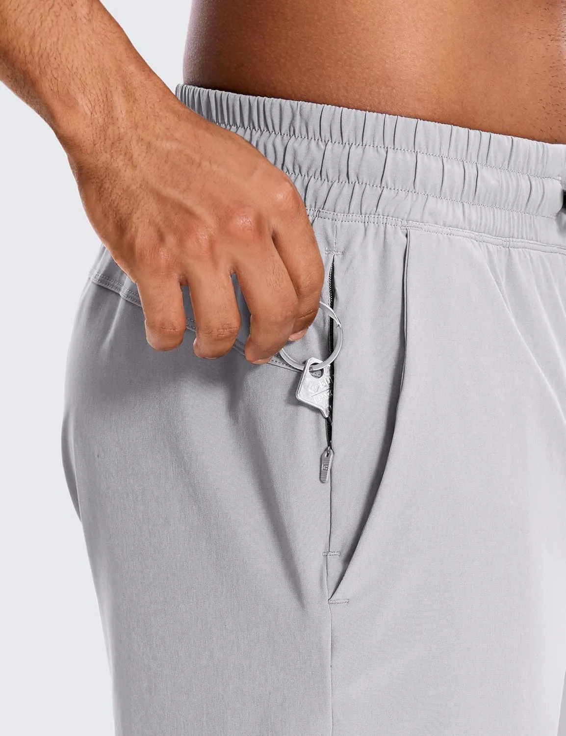 CRZ YOGA Men's 2 in 1 Running Shorts with Liner - 9'' Quick Dry for Workout Sports Athletic with Pockets