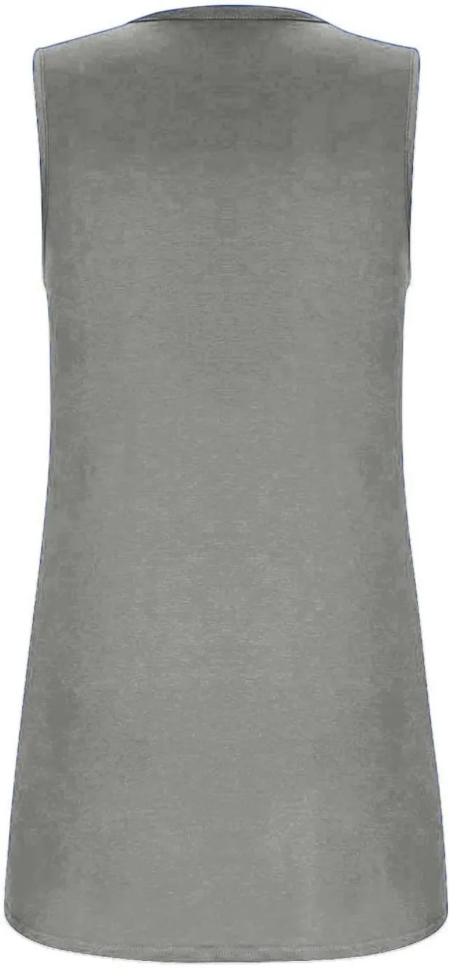 FQZWONG Tank Top for Women 2025 Summer Ruffled Square Neck Vest Shirts Loose Casual Ladies Solid Sleeveless Blouses