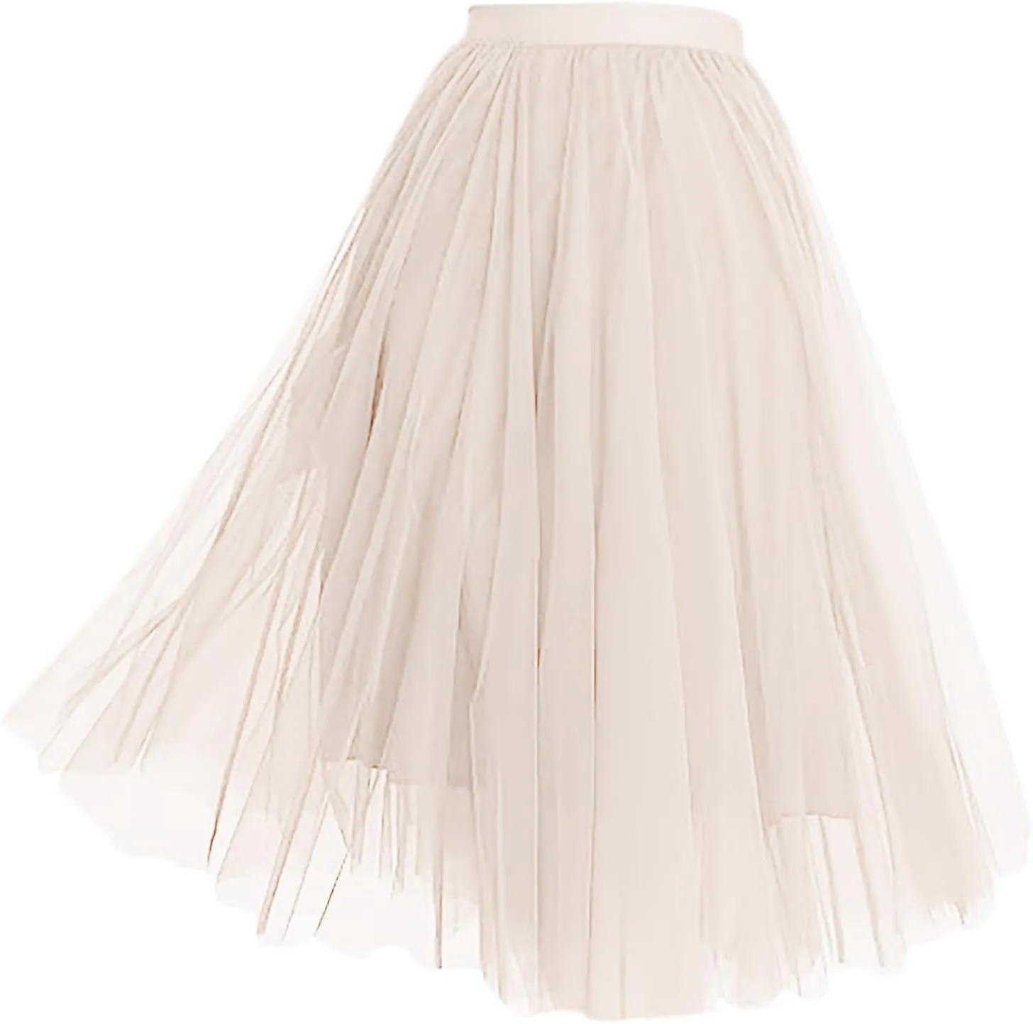 Maxi Skirts for Women Summer Vacation Lightweight Sheer Mesh A-Line Pleated Casual Long Skirts Trendy Streetwear