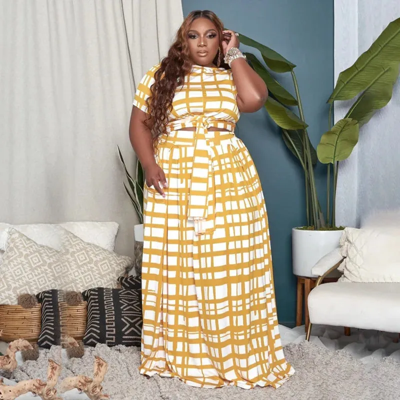 Penelope Plus Size Printed Summer Dress