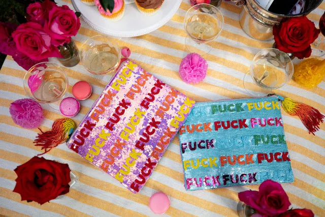 "Last Fuck Given" Beaded Bag