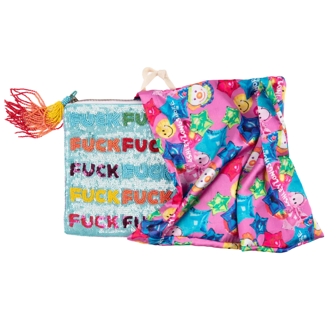 "Last Fuck Given" Beaded Bag