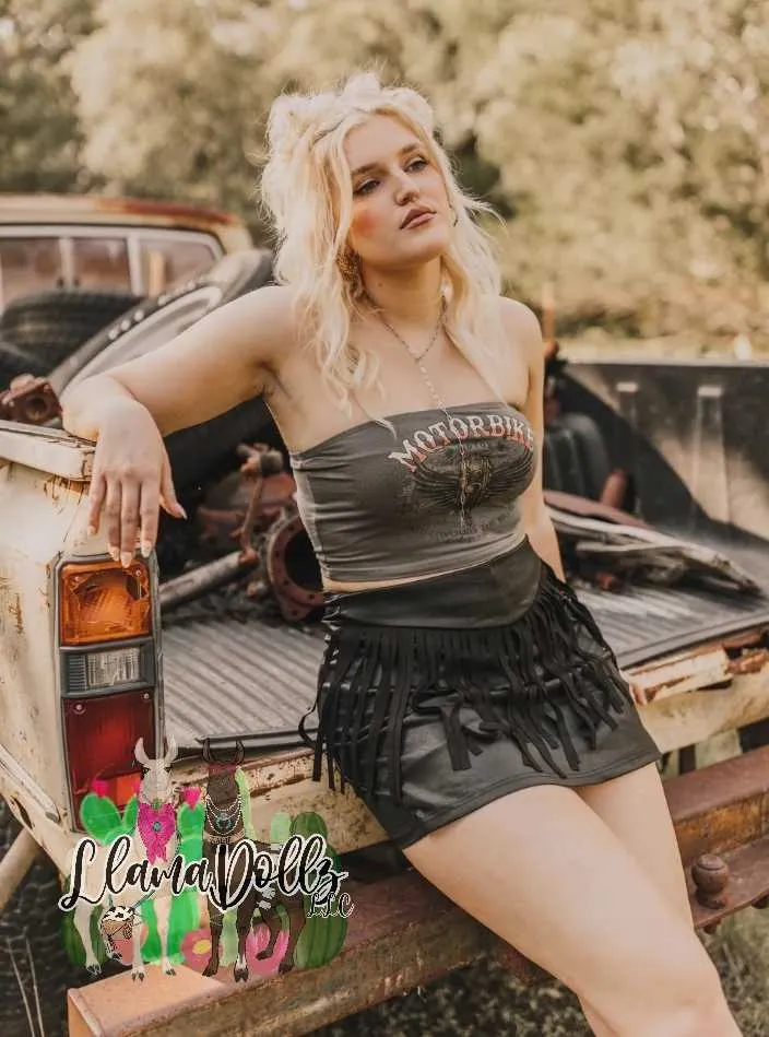 Round Up Womens Skort Black