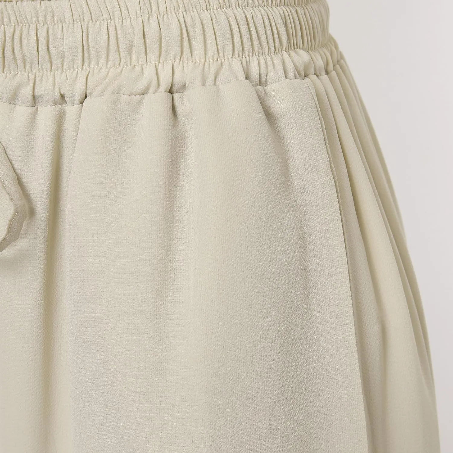 Rvidbe Linen Skirts for Women Summer Casual Trendy Vacation Boho Elastic Waist Drawstring Maxi Flowy A-Line Tiered Skirt