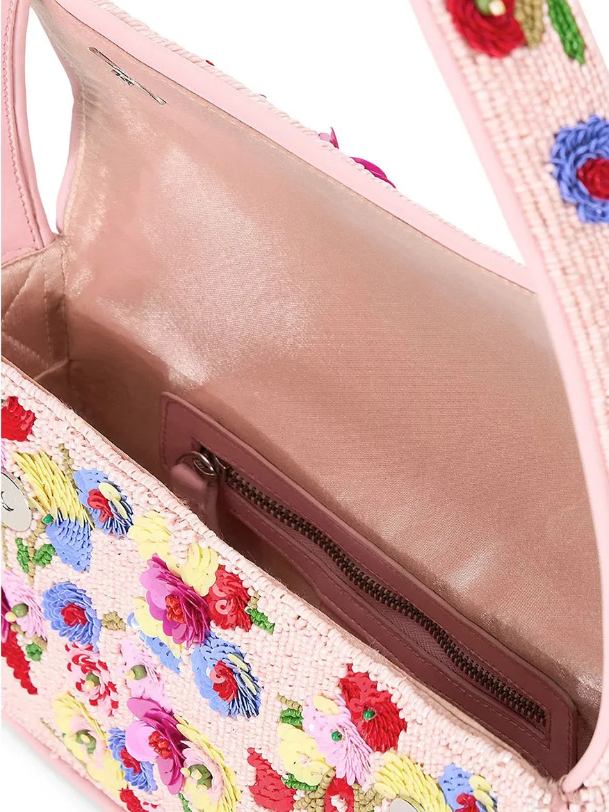 STAUD Tommy Beaded Bag in Wildflowers