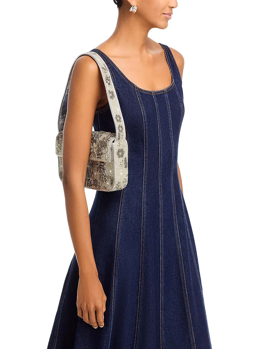 STAUD Tommy Beaded Bag in Wildflowers
