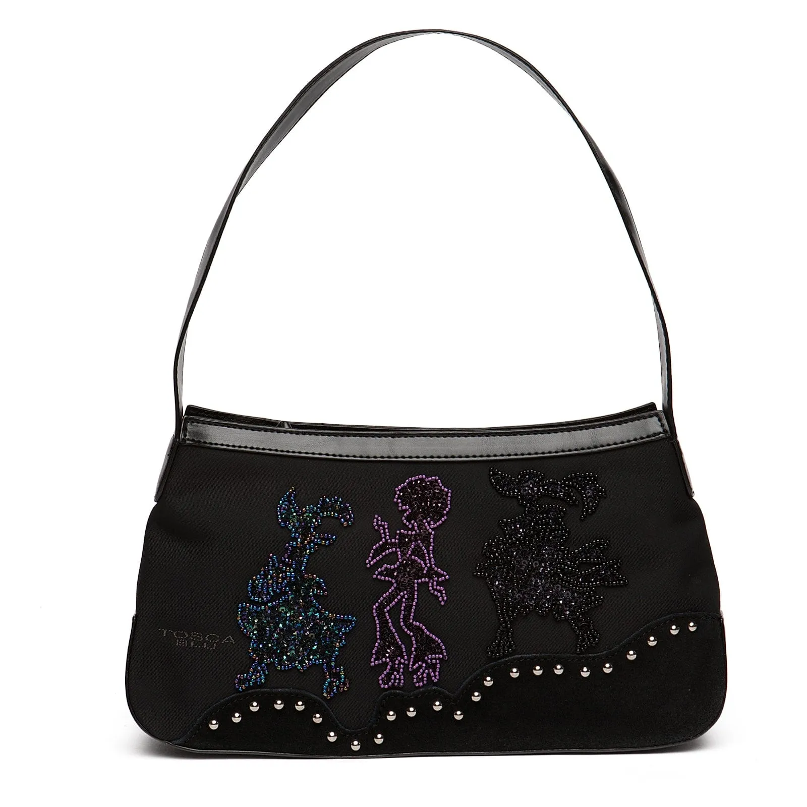 Tosca Blu Black Medium Tall Shoulder Bag